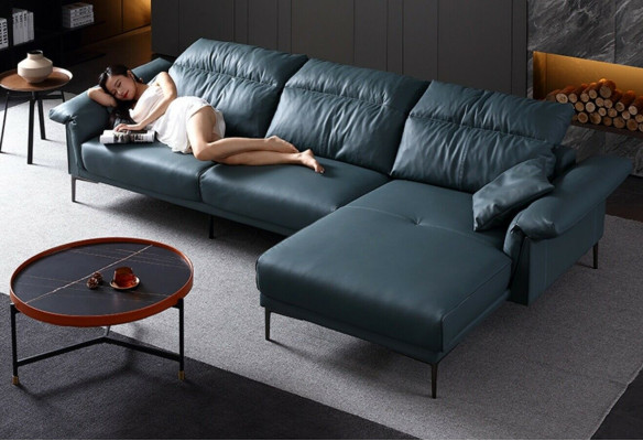 Living room L-shape Modern Elegant Living landscape Design Sofa Couch upholstery