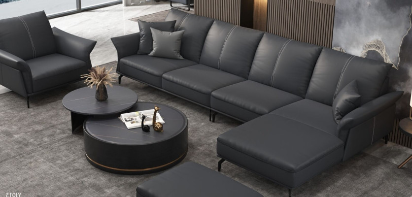 Sofa Corner sofa L-shape Armchair Coffee table Stool Corner sofa 3-piece. Modern