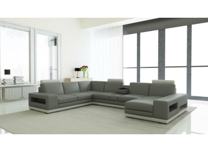 Leather sofa Couch Living landscape U-shape Design Modern Sofa 5154