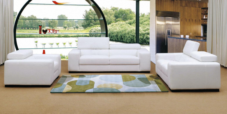 Modern Multifunction s Couch Sofa Upholstery Suite 3+2+1 Seat Leather Set