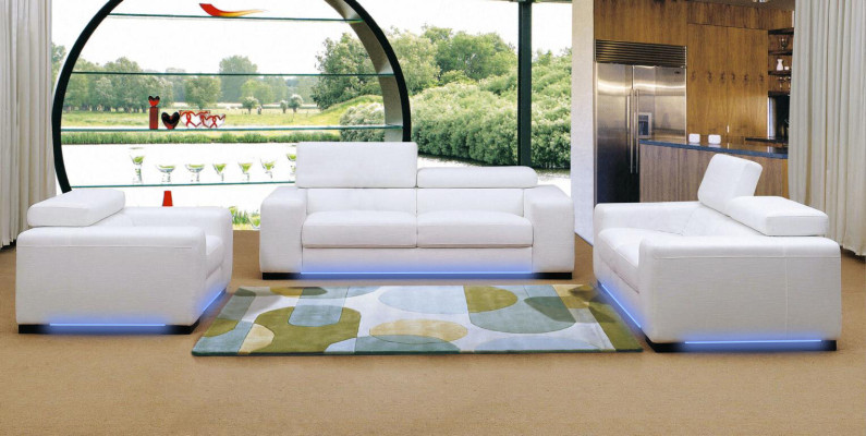 Modern Multifunction s Couch Sofa Upholstery Suite 3+2+1 Seat Leather Set