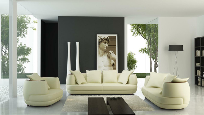 Luxury Design Sofa set Classic Leather Couch Upholstery Seat Set Sofa