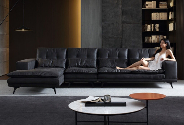 Living landscape Design Corner sofa Textile Leather new Sofas L-shape Sofa Couch