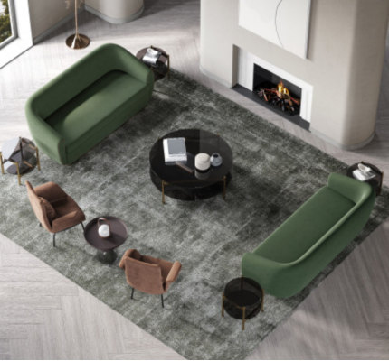 Sofa set 3+3 Seater Green Sofa Sets Leather Sofas Couches Upholstery