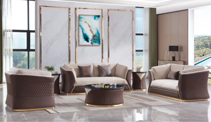Sofa set 3+2+1 Seater Leather Sofa Couch Decorative Living landscape Suite