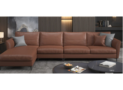 Living landscape design modern sofas corner corner sofa L-shape leather sofa couch