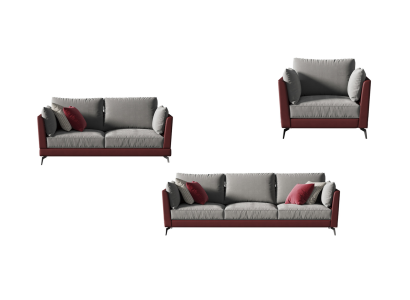Sofa set 3+2+1 Seater Fabric Textile Living landscape Sofas Couches Upholstery