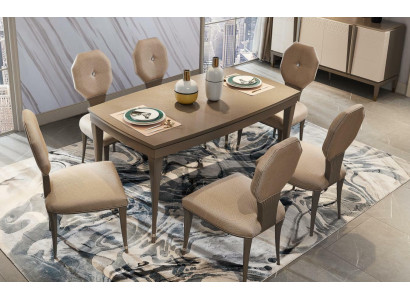 Complete Set Dining table 6 Chairs Dining room Set Ess Group Wood Table Solid wood