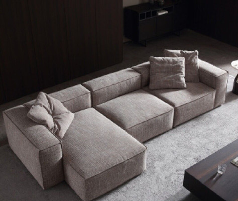 Design Upholstery Textile Modern Elegant Design Fabric Corner sofa L-shape