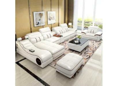 Living landscape Luxury Sofa Couch Corner sofa L-shape Upholstery Modern Relax Seat Furniture