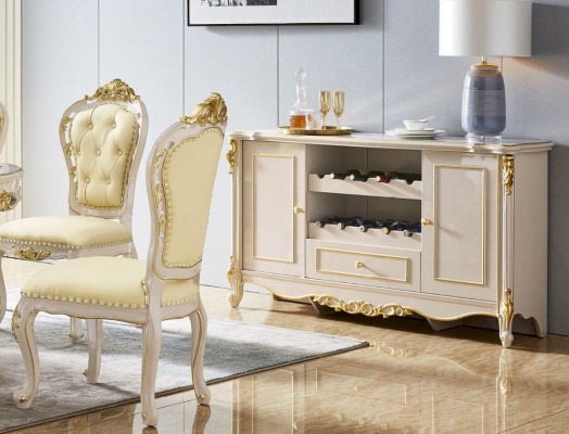 Classic Chesterfield Dining room Chairs Designer Set of 4