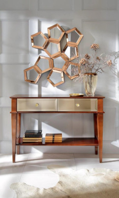 Console table Bedroom Console Table Wood Luxury Classic Chest of drawers Brown new