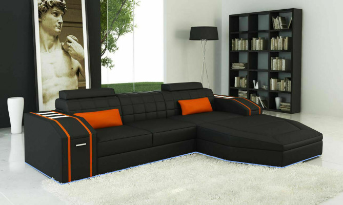 Design Upholstery Corner Sofa Couch Leather Sofas Suite XXL Living landscape