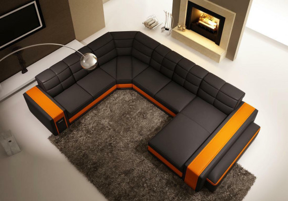 Design Corners Big Upholstery Corner Sofa Couch Leather Sofas Suite XXL