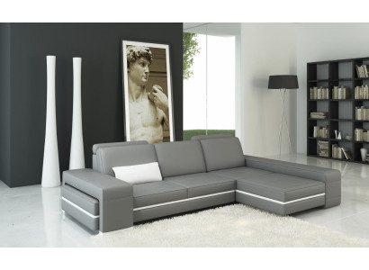 Leather Sofa Couch Living landscape L-shape Design Modern Sofa Corner Decor Sofas