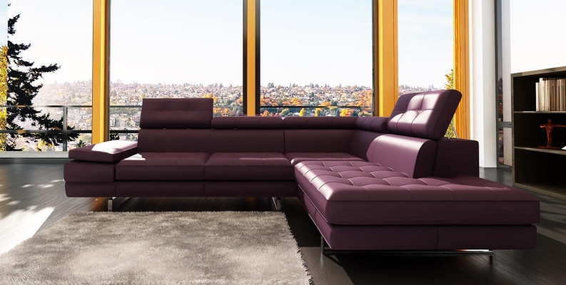 Leather sofa Couch Living landscape L-shape Design Modern Sofa 5057