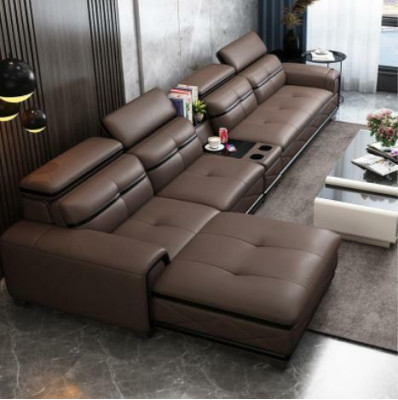 Seat Furniture Living landscape Luxury Imitation leather Corner sofa L-shape Upholstery Modern Relax