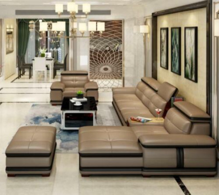 Relax Seat Furniture Living landscape Luxury Corner suite Corner sofa L-shape Upholstery Modern
