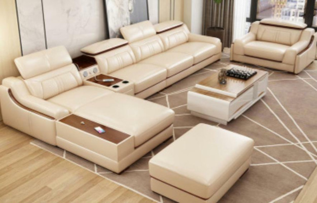 Sofa Furniture Living landscape Luxury Corner suite Corner sofa L-shape Upholstery Modern Couch
