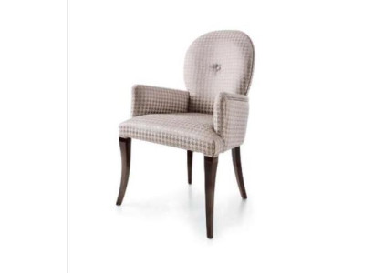 Armchair Dining room chair Chair Seater Dining room Chairs Seat Wood Gray Baroque Luxury