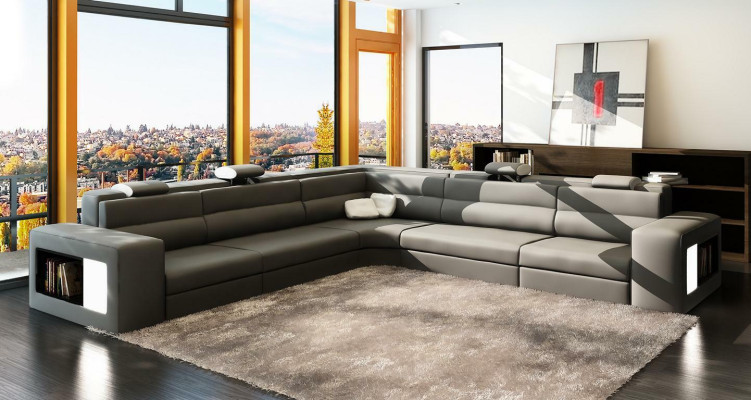 Design XXL Big Corners Upholstery Corner Sofa Couch Leather Sofas Suite L-shape