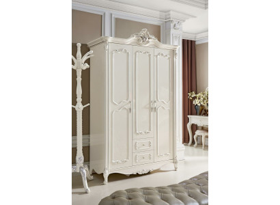 Wardrobe Solid wood style Rococo Wardrobe Antique Baroque Bedroom new