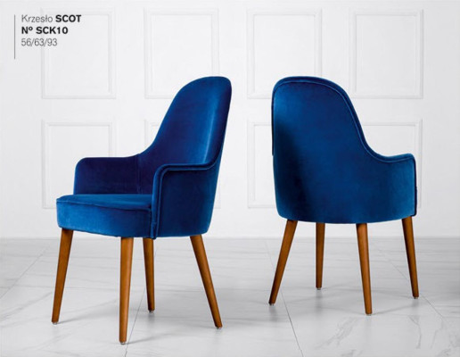 Dining room chair Chair Armchair Seater 1 Seat Club Chair Fabric Blue Dining room Wood