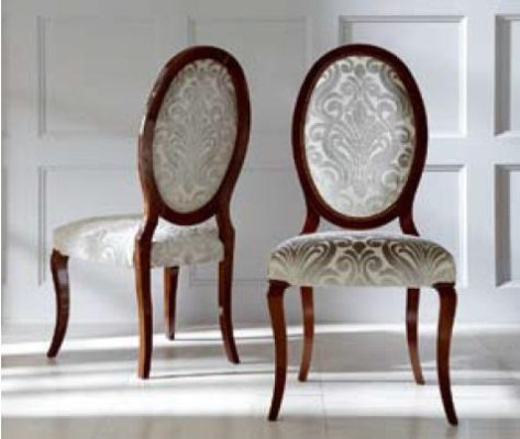 Luxury Dining room chair Chair Kitchen Chair Dining room Chairs Fabric Seater Wood Brown