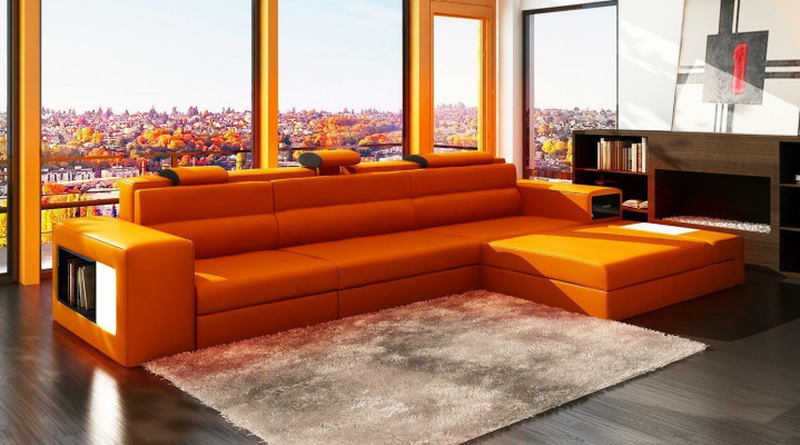 Design XXL Big Corners Upholstery Corner Sofa Couch L-shape Leather Sofas Suite