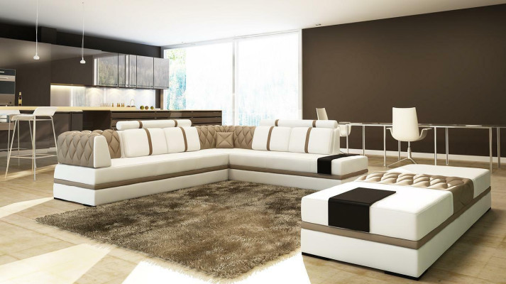 L-shape xxl Designer Living landscape Upholstery Corner sofa Corner Suite Sofa Couch Corner