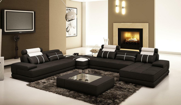 XXL Designer Living landscape Upholstery Corner sofa Corner suite Sofa Couch