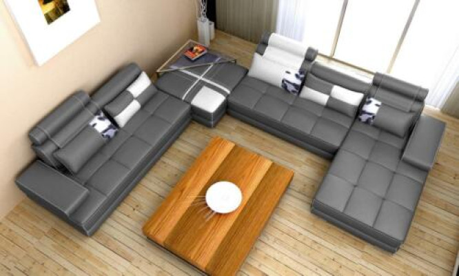 XXL Designer Living landscape U-shape Upholstery Corner sofa Corner Suite Sofa