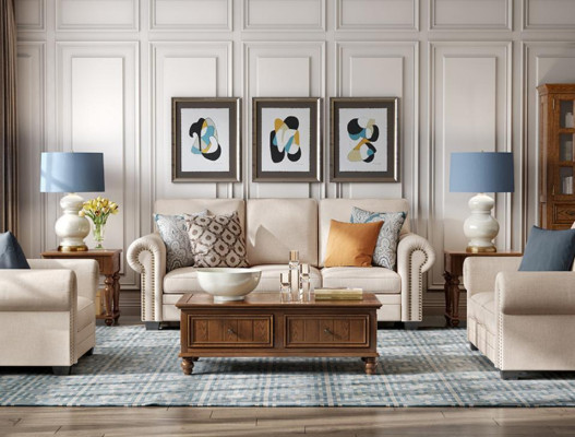 Sofa set 321 Seater Upholstered Sofa Sofa Textile Seat Design Couch