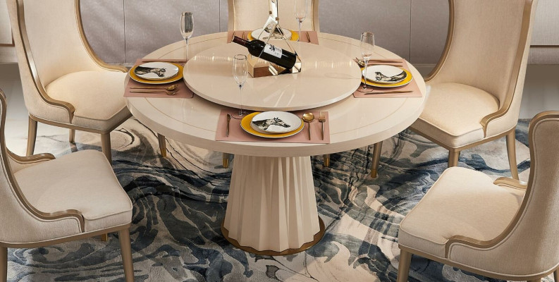 Set Chairs Dining room Suite Design Seat Furniture Group 6pcs. Solid wood