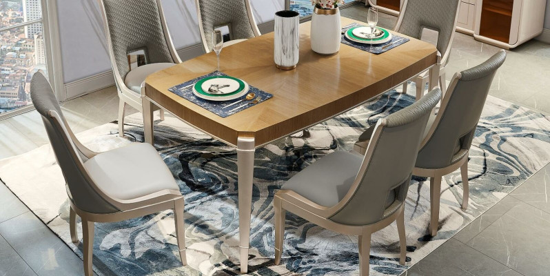 Set Chairs Upholstery Suite Kitchen Living room Dining room Set 6 pieces. Solid wood