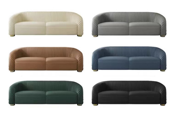 Design Upholstery Luxury Seat Sofa Couch Textile Sofa 3 Seater Imitation leather