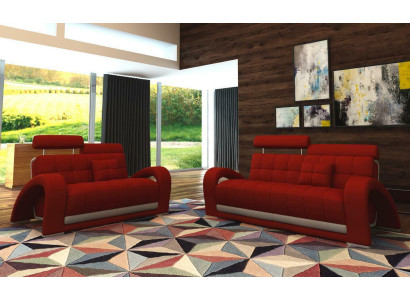 Leather sofa Couch Living landscape 3+2 Seater Design Modern Sofa 2232