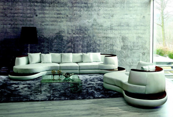 Modern sofa set Corner sofa Leather Sofa Couch Upholstery Round island