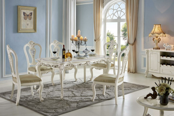 Royal dining table wooden table baroque rococo table dining room classic