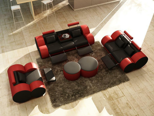Sofa set Design Couch 3+2 Set Upholstery Leather Sofa Living room Sets