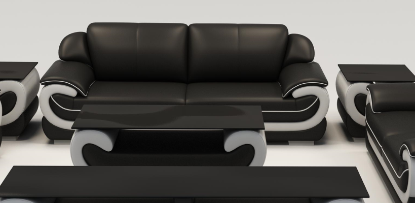 Leather Sofa Couch Living landscape 3 Seater Design Modern Sofa Couches