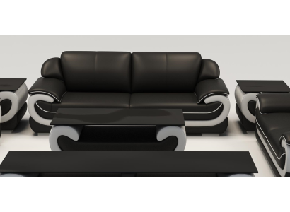 Leather Sofa Couch Living landscape 3 Seater Design Modern Sofa Couches