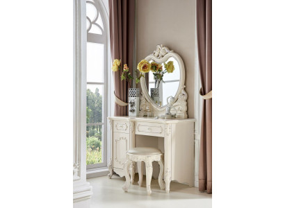 Classic r Set Mirror Luxury Baroque Dressing table Rococo Console Chest of drawers Stool