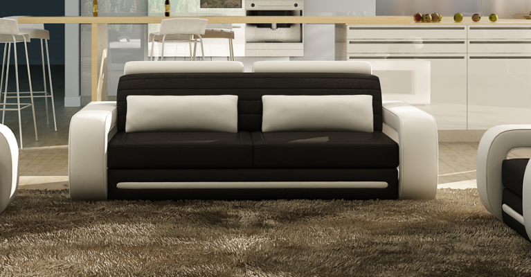 Leather Sofa Couch Sofas Couches 3 Seater Design Modern Sofa 3Seater Davos