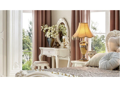 Classic Table Baroque Rococo Dressing table Consoles Tables 2-piece. Set Mirror