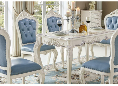 Baroque Dining table Table Dining room Living room Group Suite Wood Design