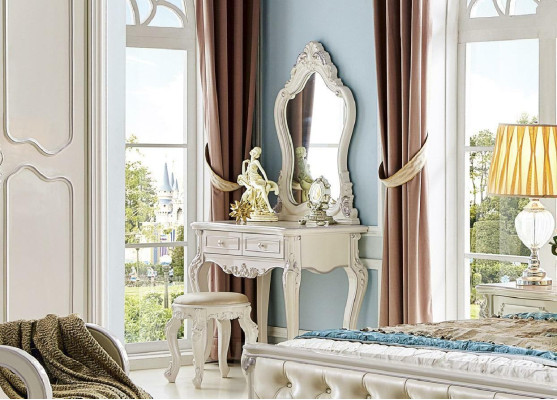 Dressing table Dressing table Stool Mirror Bedside tables Cosmetic table NightConsoles