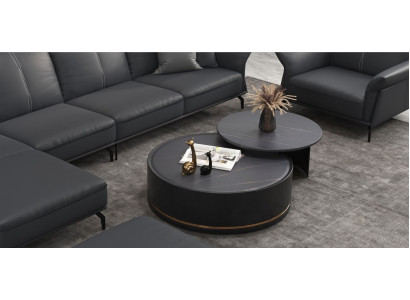 Double Coffee table Living room Table Coffee table Sofa Side Round