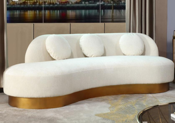 Sofa 3 Seater Upholstery Textile Modern Relax Seat Luxury Furniture Living landscape Velvet