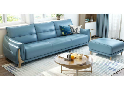Sofa 3 Seater Modern Relax Seat Furniture Three Seater Blue Upholstery Luxury Furniture new